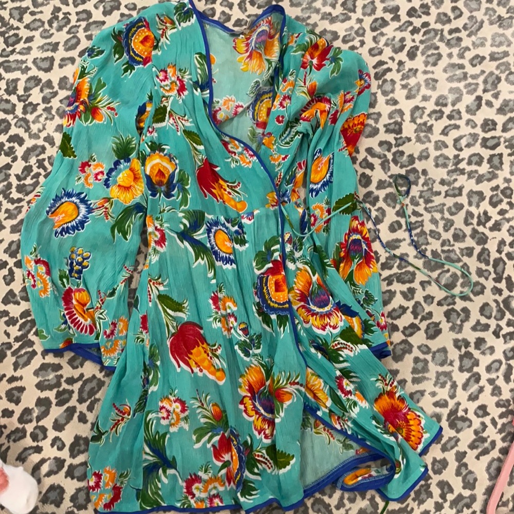 ASOS tie waist wrap dress 0 XS NWOT